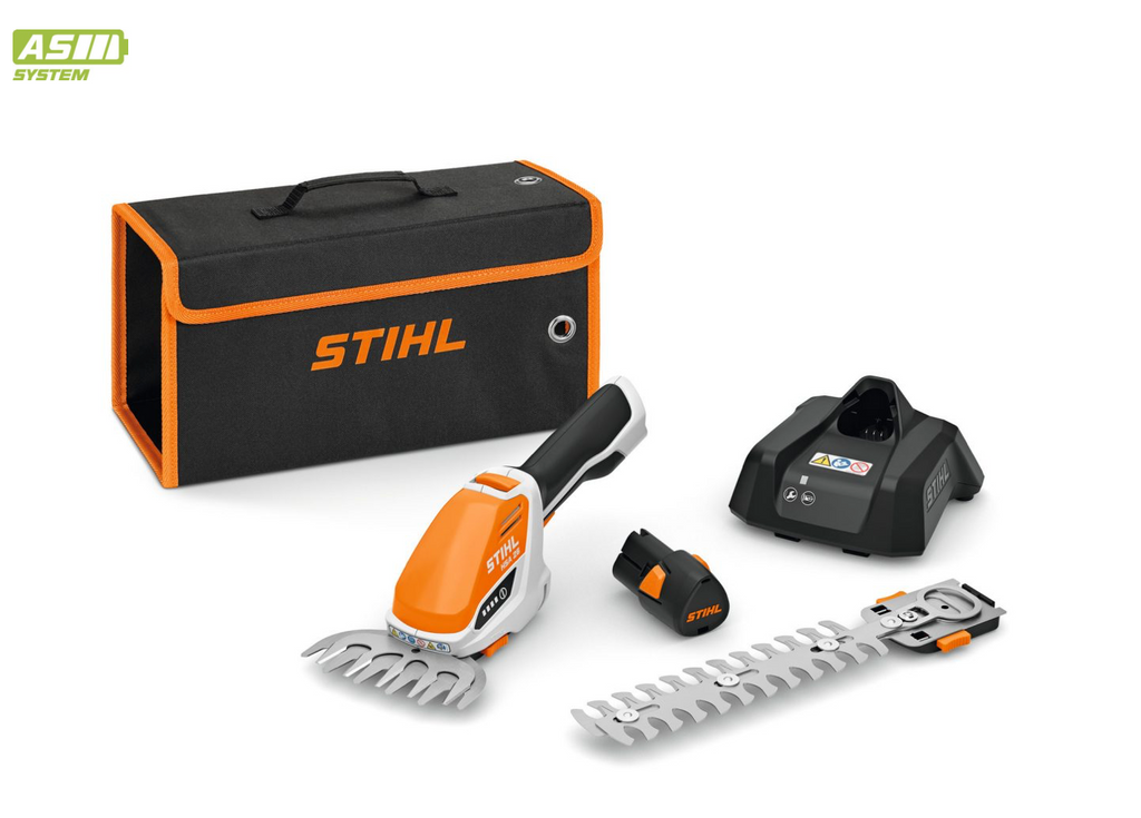 Stihl HSA 26 cordless shrub shears with AS 2 battery and AL 1 charger - 8" blade