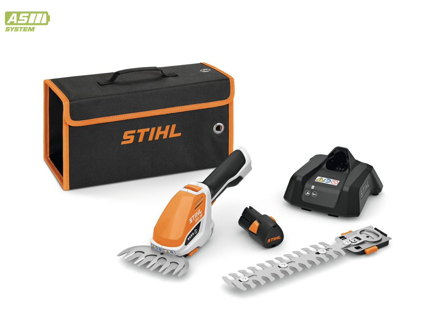 Stihl HSA 26 cordless shrub shears with AS 2 battery and AL 1 charger - 8" blade