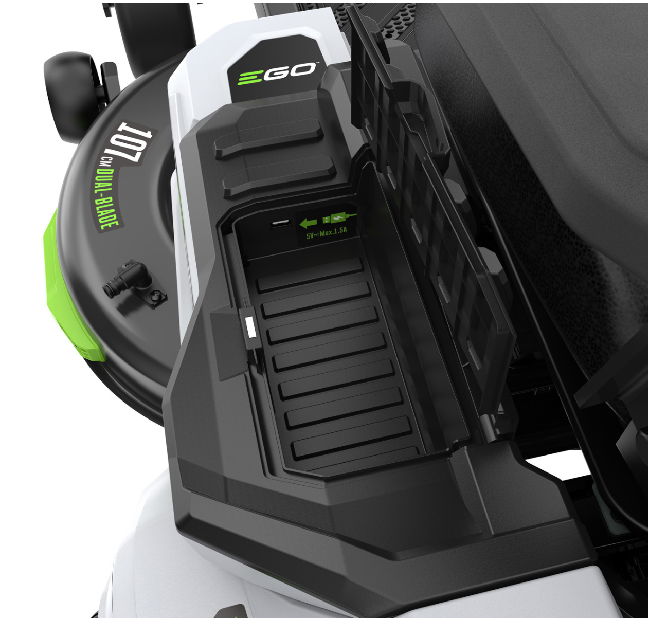 EGO Z6 Zero-Turn 107cm Ride-on Mower with Steering Wheel