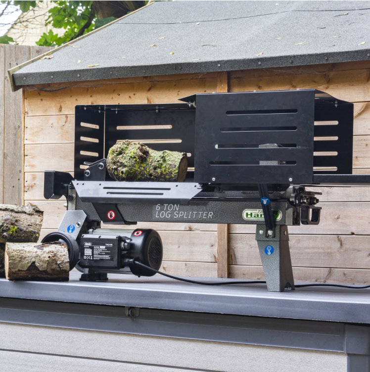 The Handy THLS-6G 6 Ton Electric Log Splitter with Guard