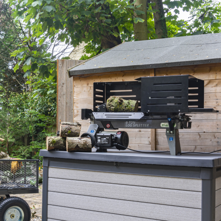 The Handy THLS-6G 6 Ton Electric Log Splitter with Guard