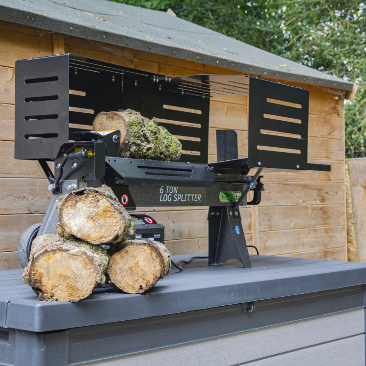 The Handy THLS-6G 6 Ton Electric Log Splitter with Guard