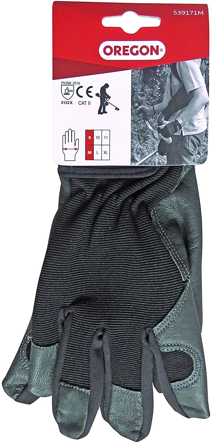 Oregon Leather And Stretch Fabric Working Gloves (Various Sizes)